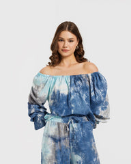 Tiedye linen Blouse