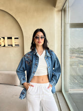 Embroidered denim jacket