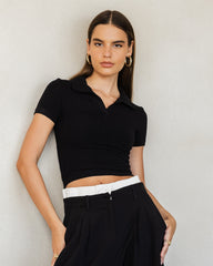 Classic collared top