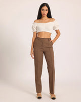 Classic Straight Pant - Cafe
