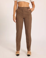 Classic Straight Pant - Cafe