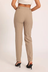 Classic Straight Pant - Beige