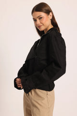Nara Crop Jacket - Black