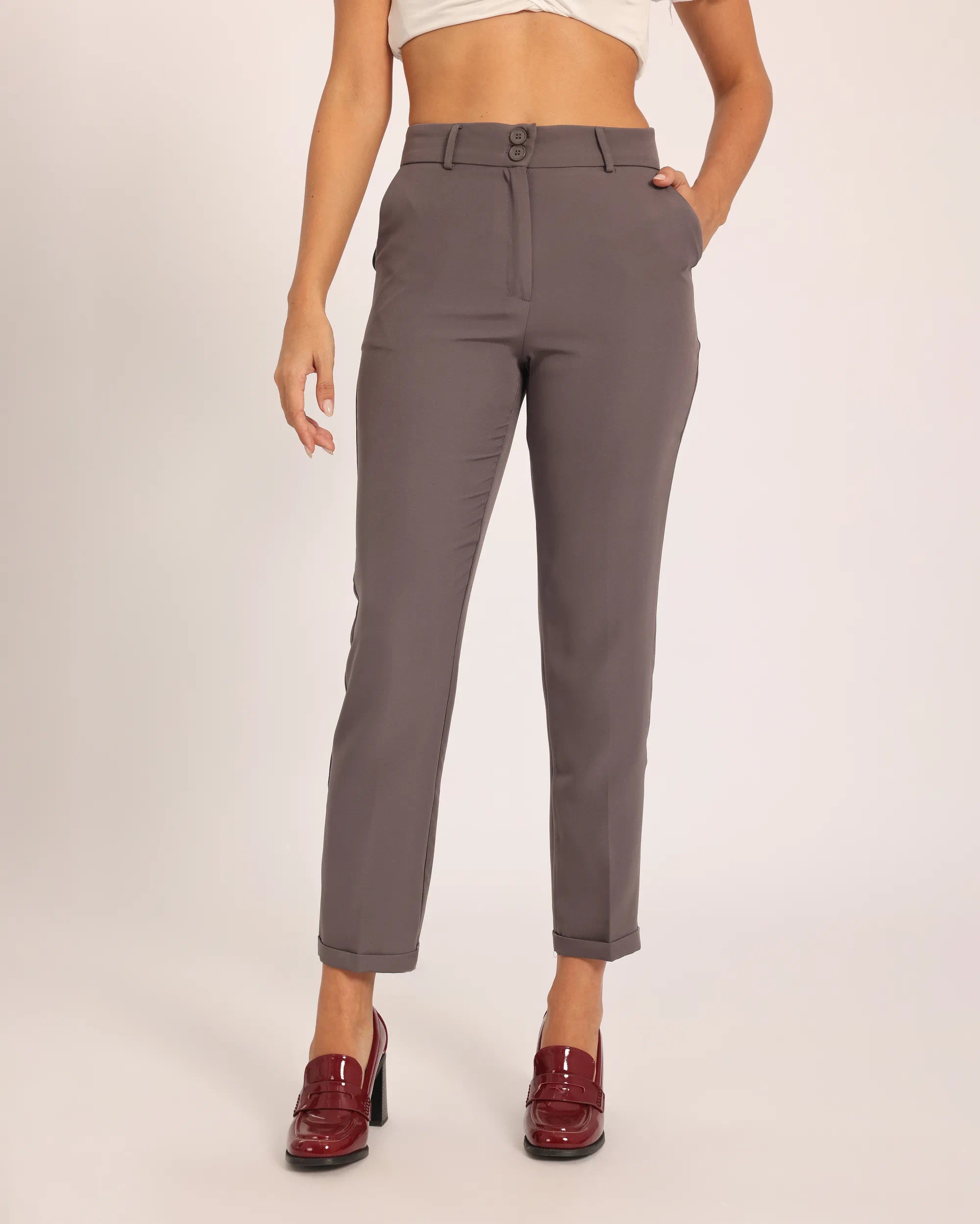 The Tapered Ankle Trouser - Grey