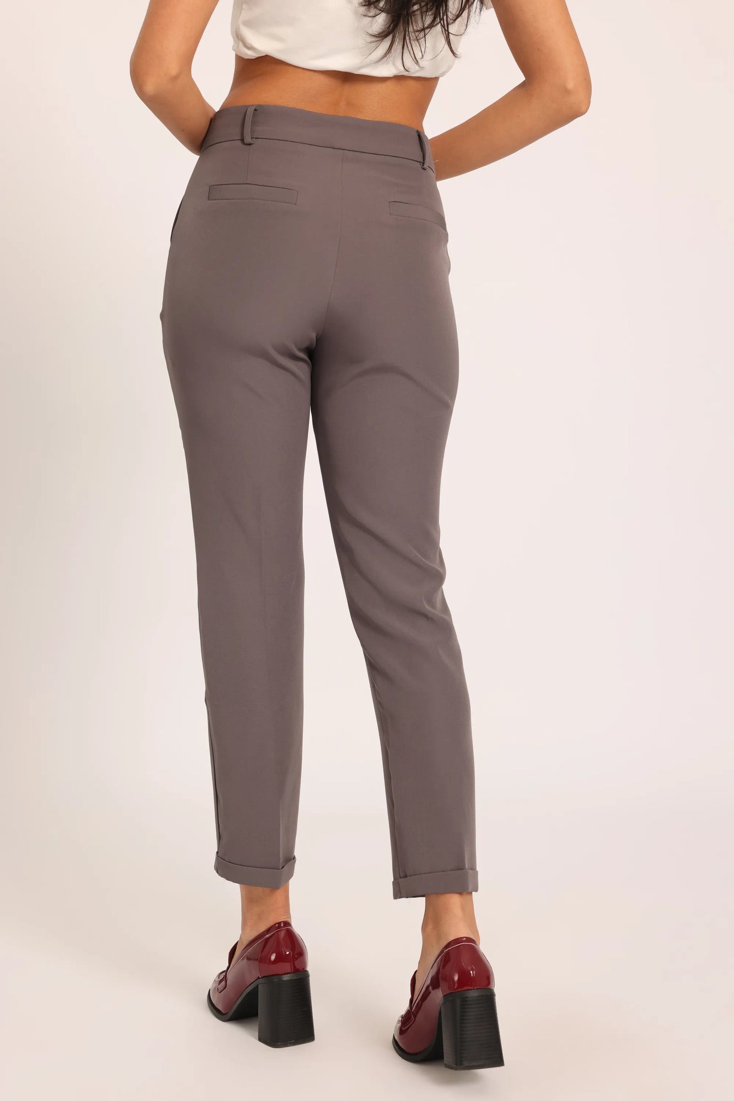 The Tapered Ankle Trouser - Grey