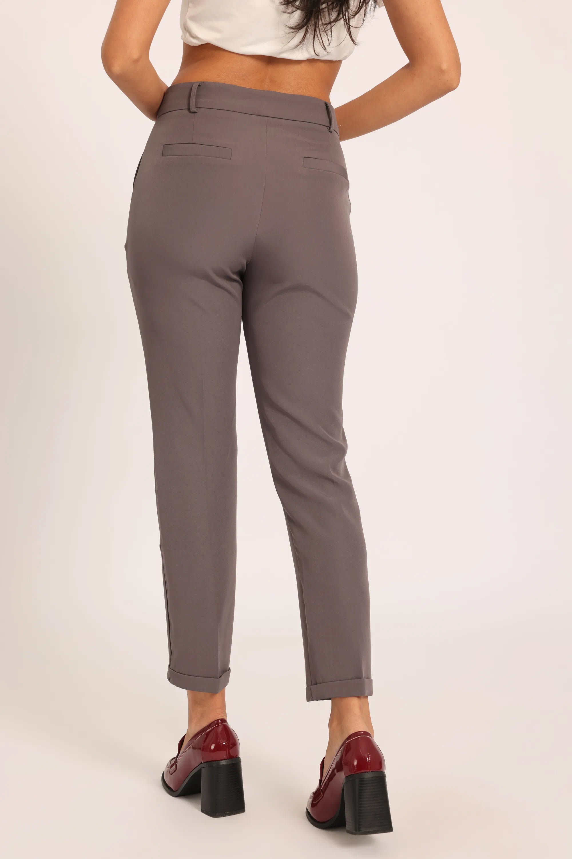 The Tapered Ankle Trouser - Grey
