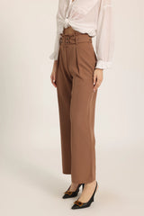 Nero Strap Pants - Brown