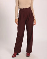 The Urban Tapered Trouser - Burgundy