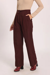 The Urban Tapered Trouser - Burgundy