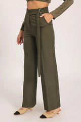 Kairo Stripe Pant - Olive