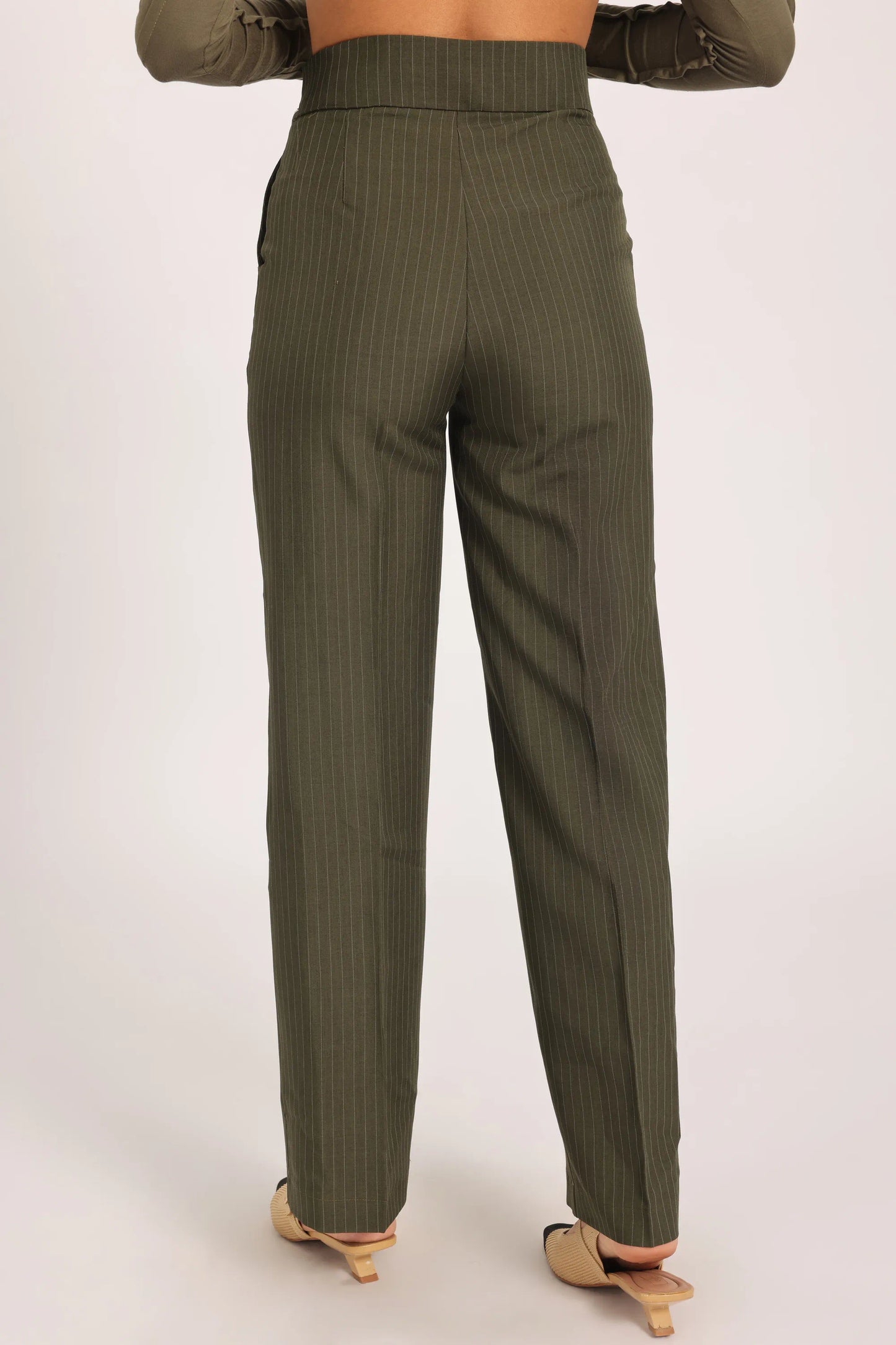 Kairo Stripe Pant - Olive