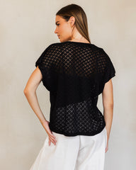 Beach mesh top