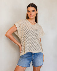 Beach mesh top