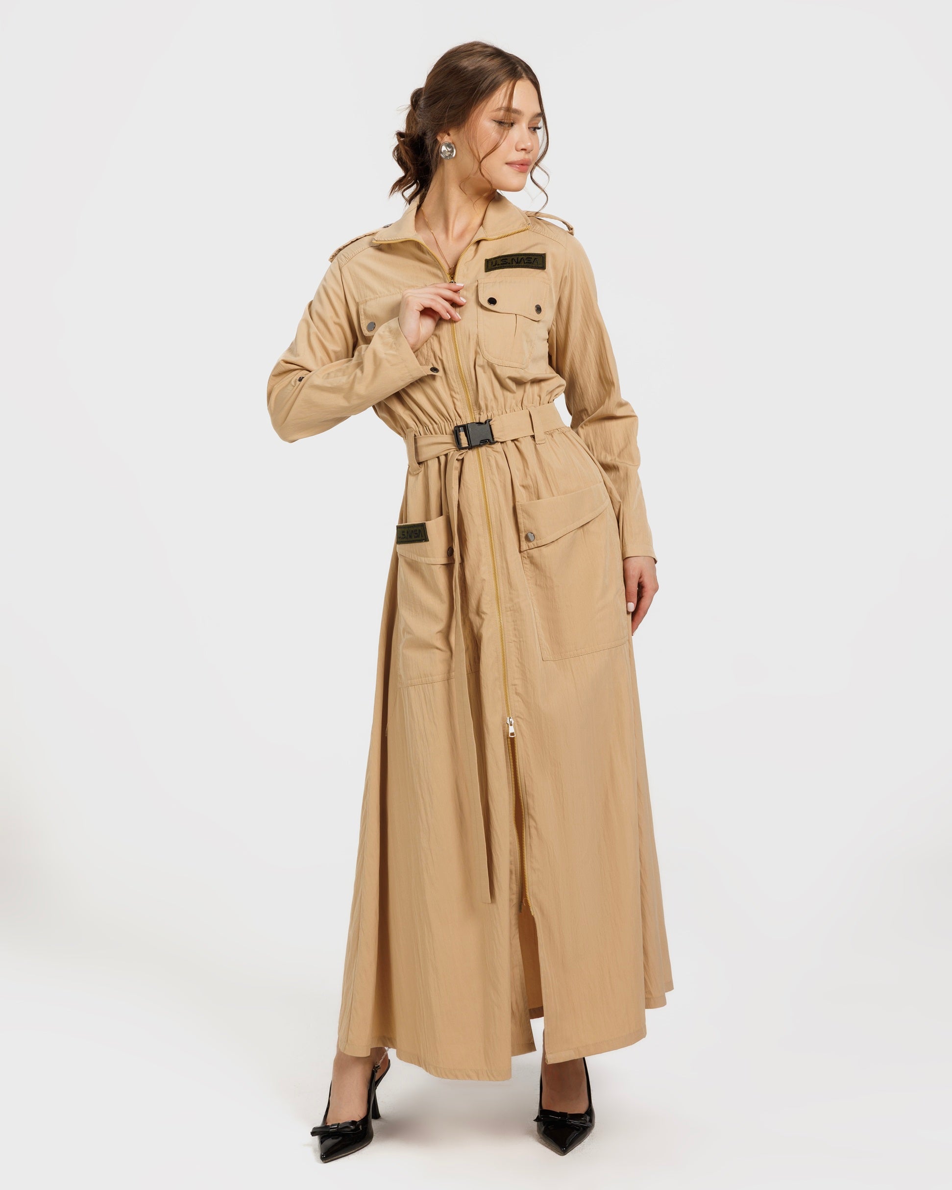 Belted Pocket Dress