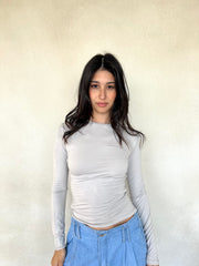 round neck basic top