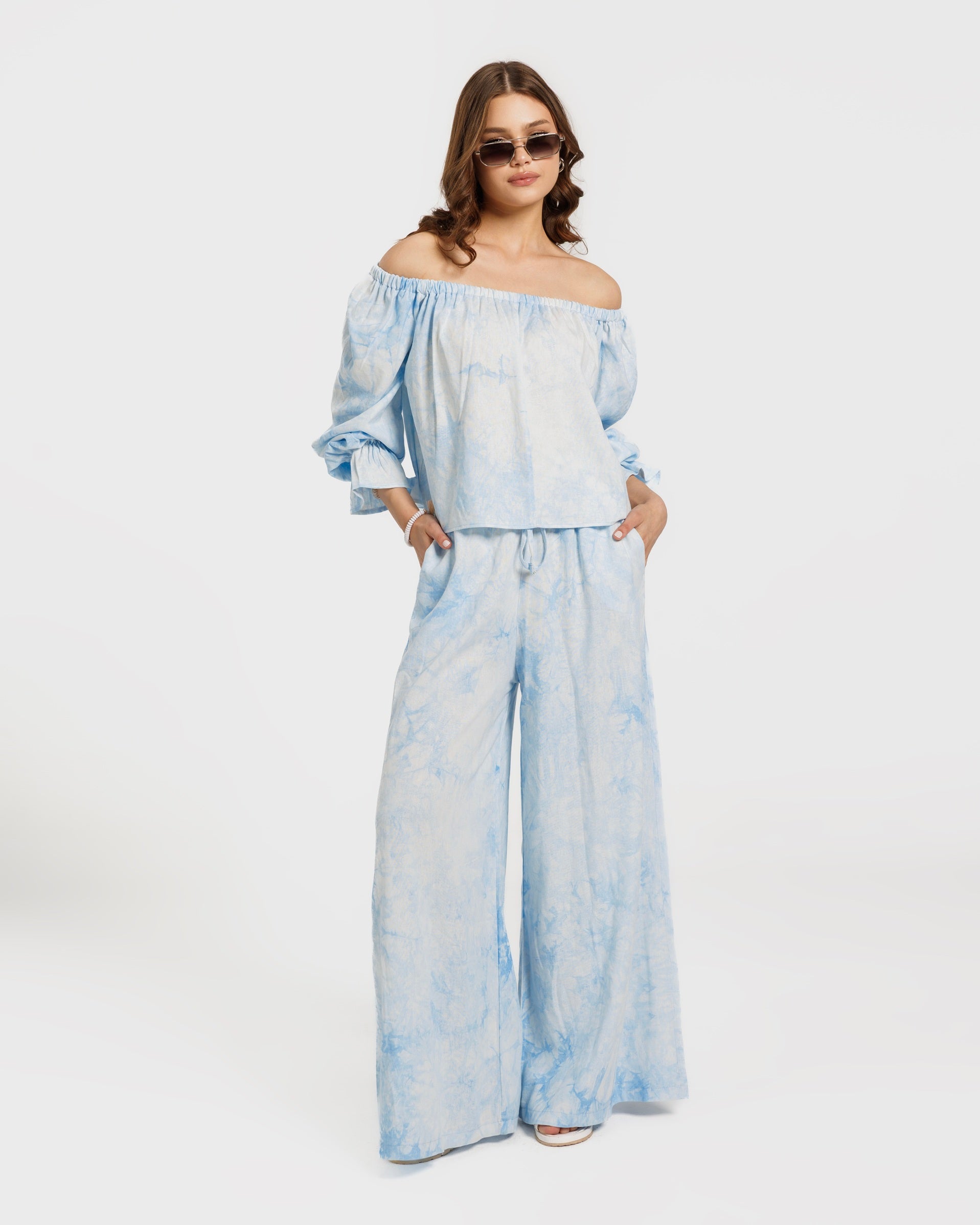Tiedye linen Blouse