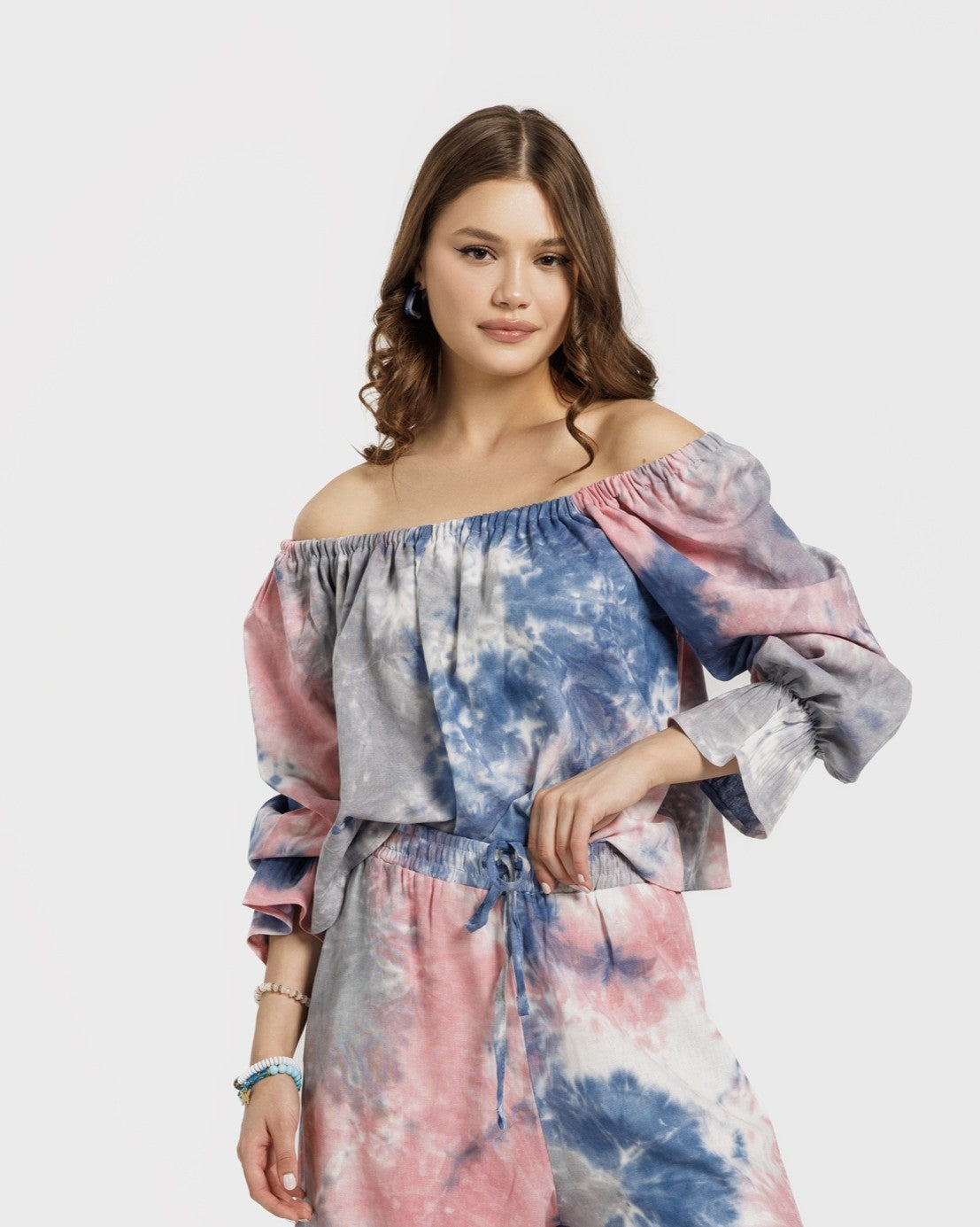 Tiedye linen Blouse