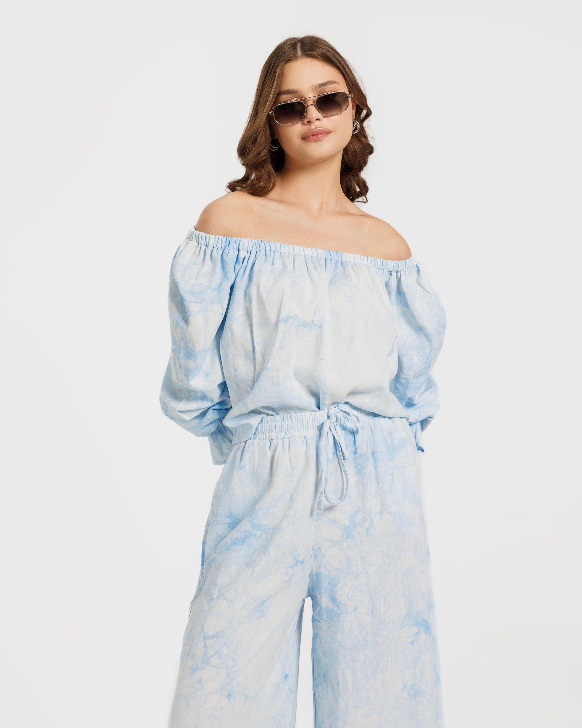 Tiedye linen Blouse