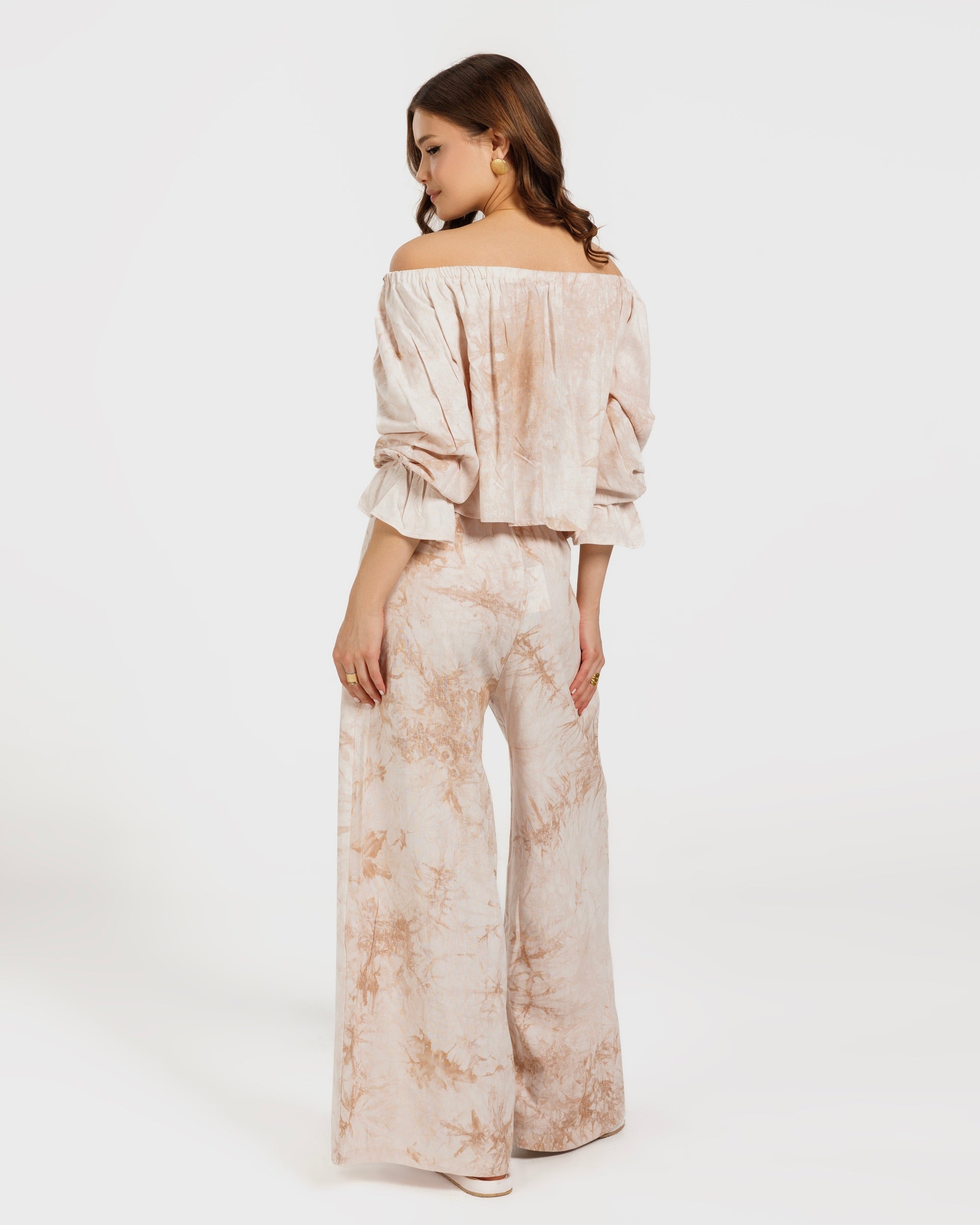 Tiedye linen Blouse