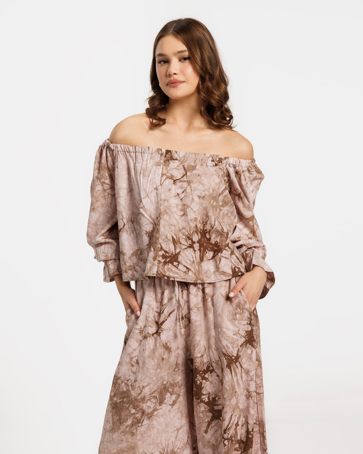 Tiedye linen Blouse