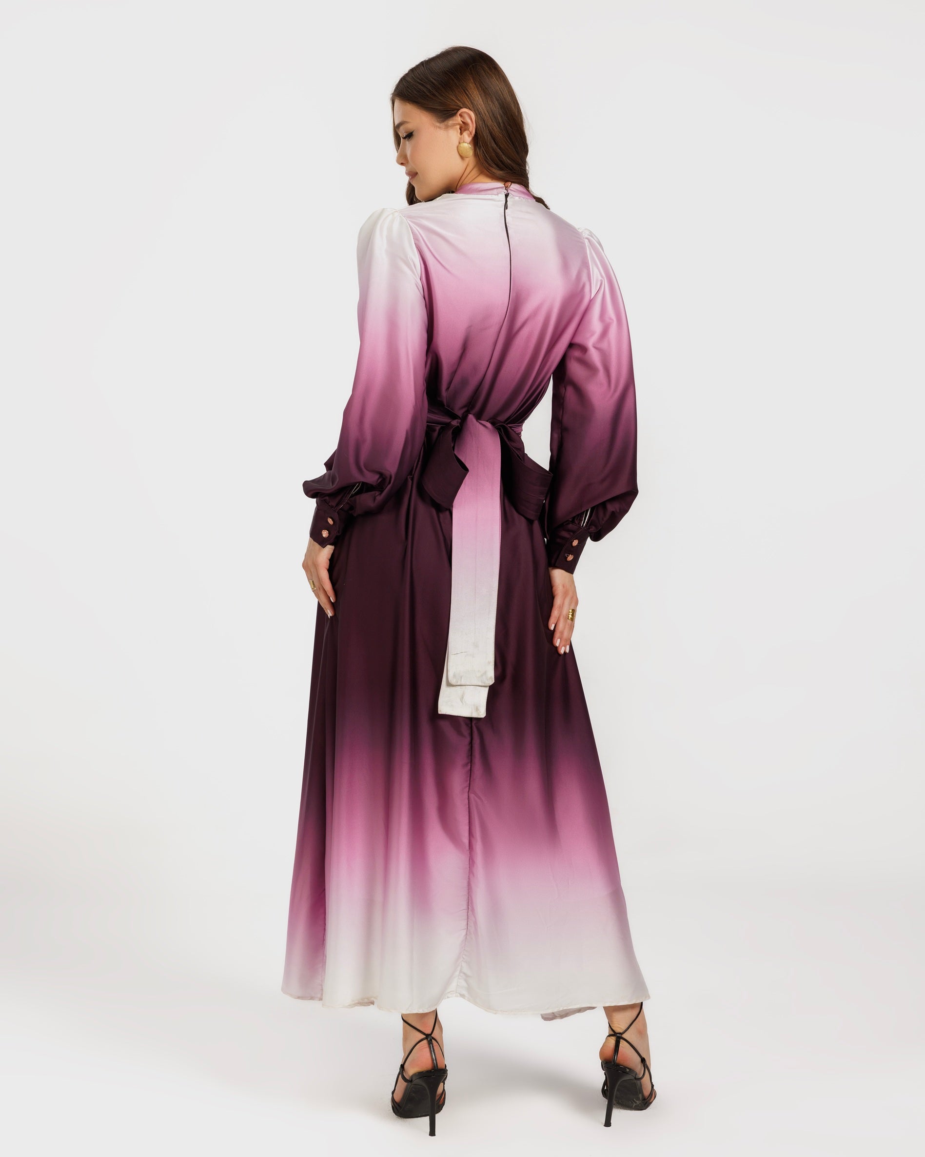 Gradient Satin Dress
