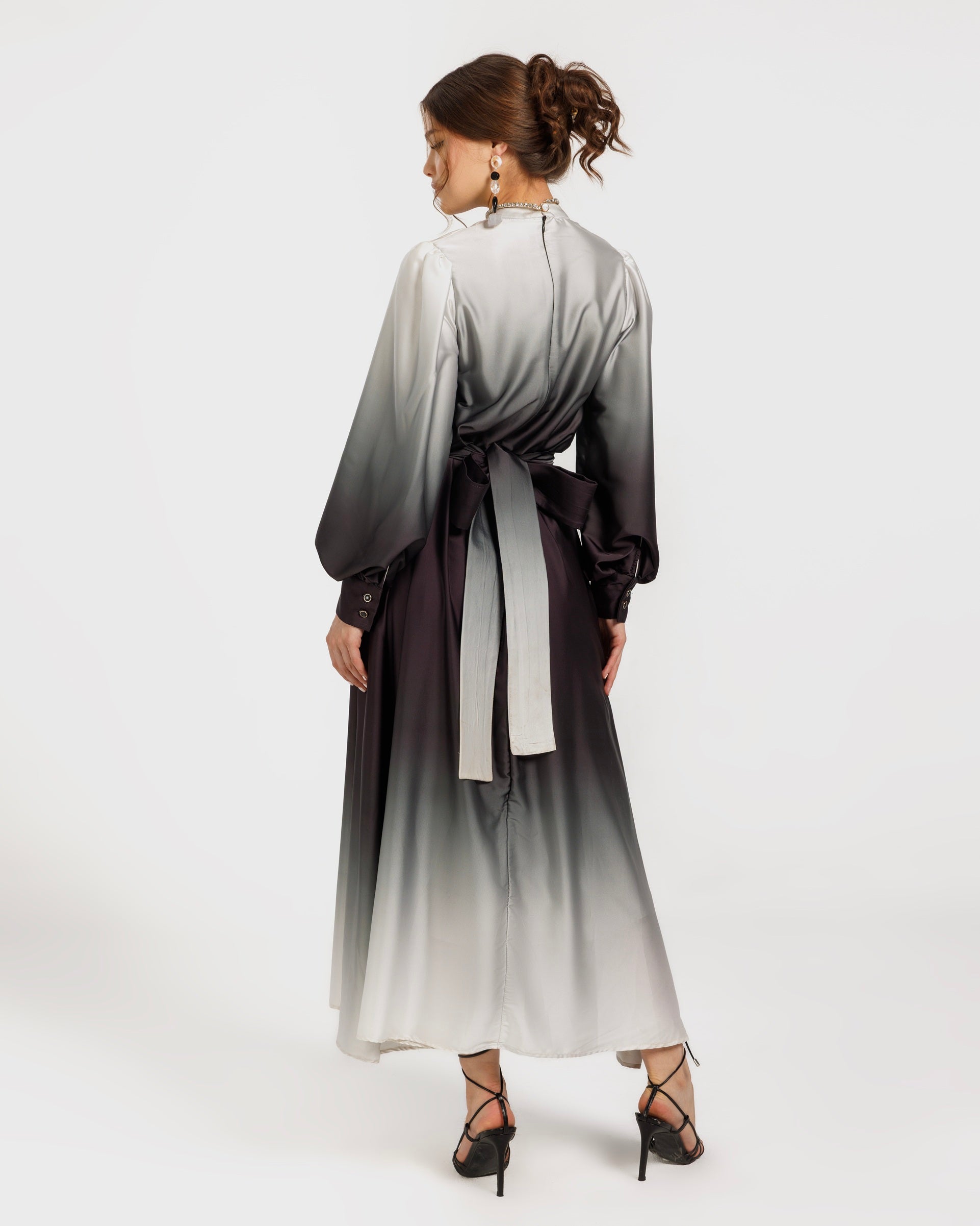 Gradient Satin Dress