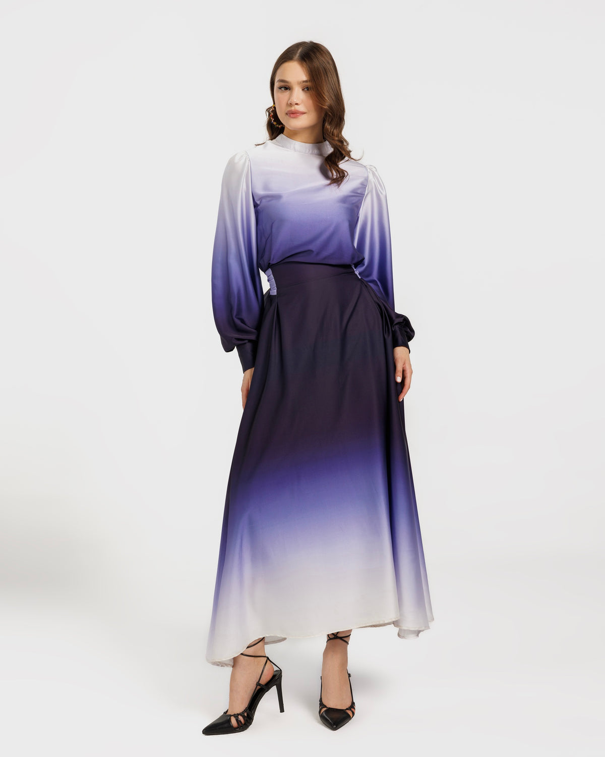 Gradient Satin Dress