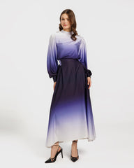 Gradient Satin Dress