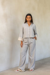 Striped linen set