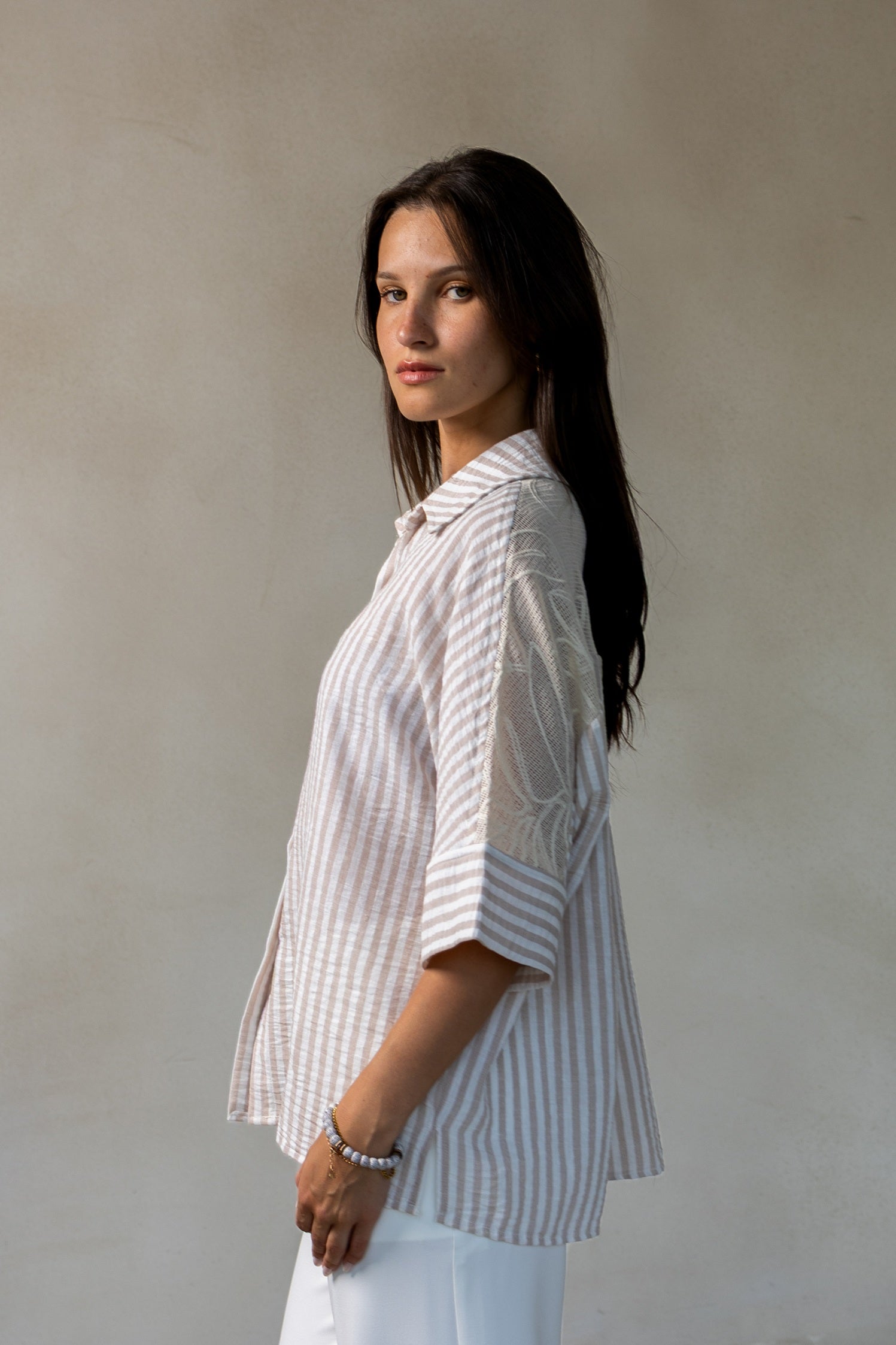 Striped linen shirt