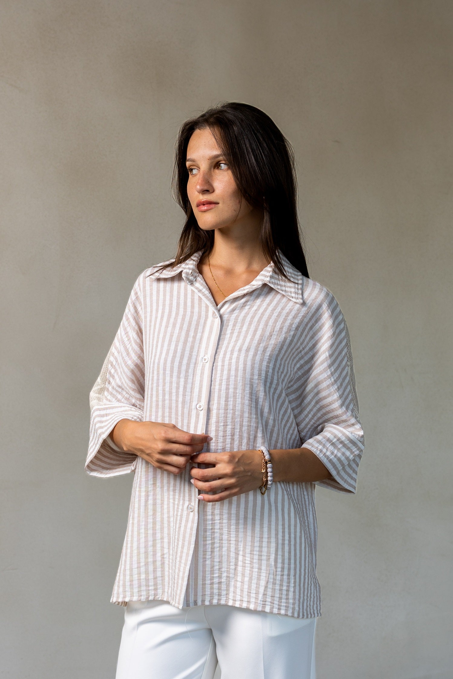 Striped linen shirt