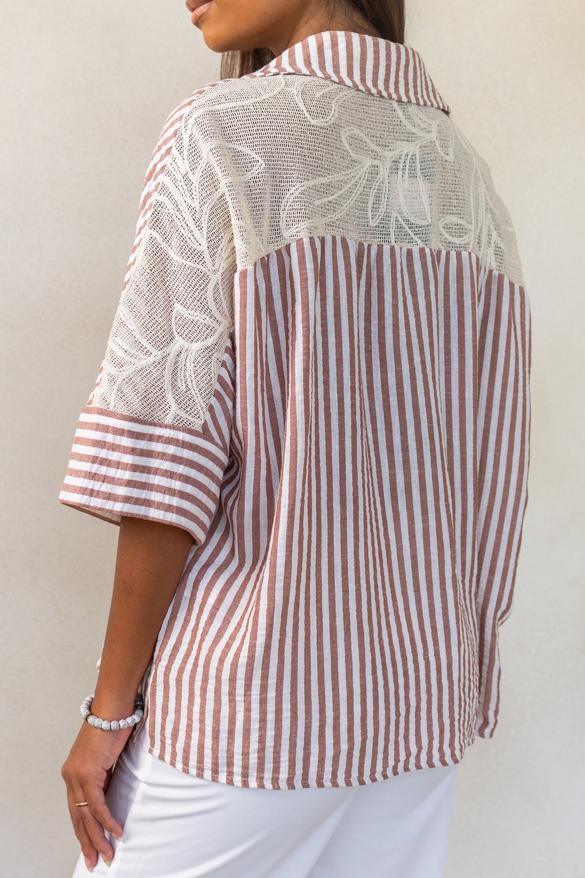 Striped linen shirt
