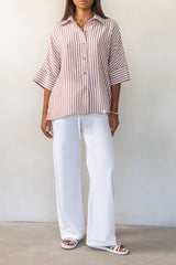 Striped linen shirt