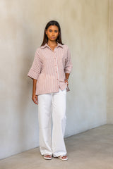 Striped linen shirt