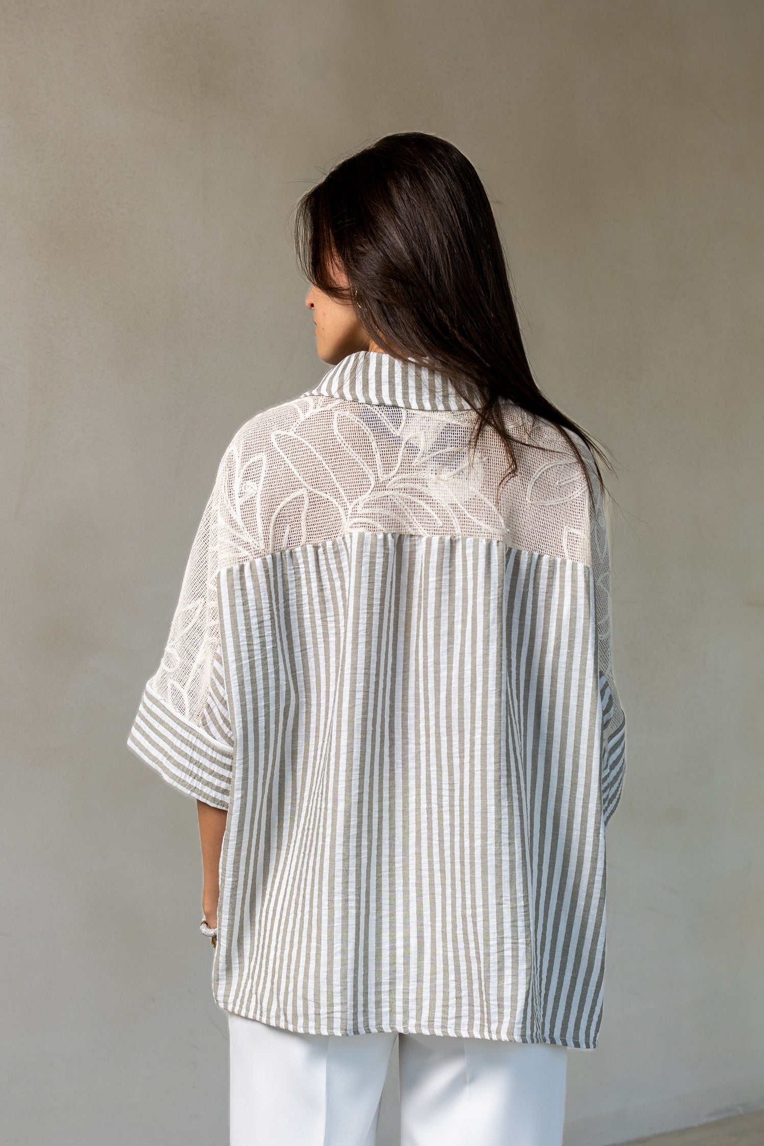 Striped linen shirt