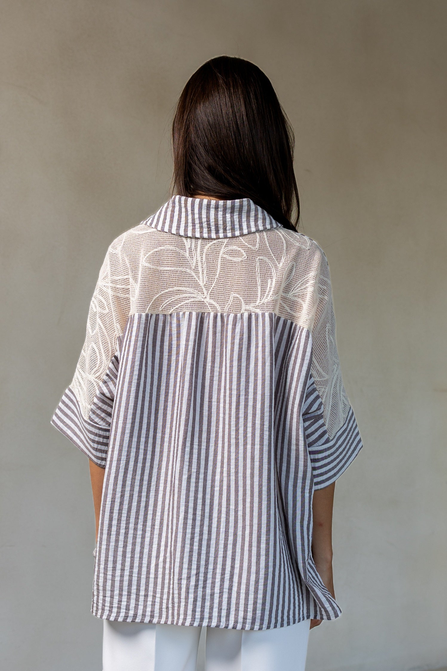 Striped linen shirt