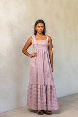 Striped linen dress