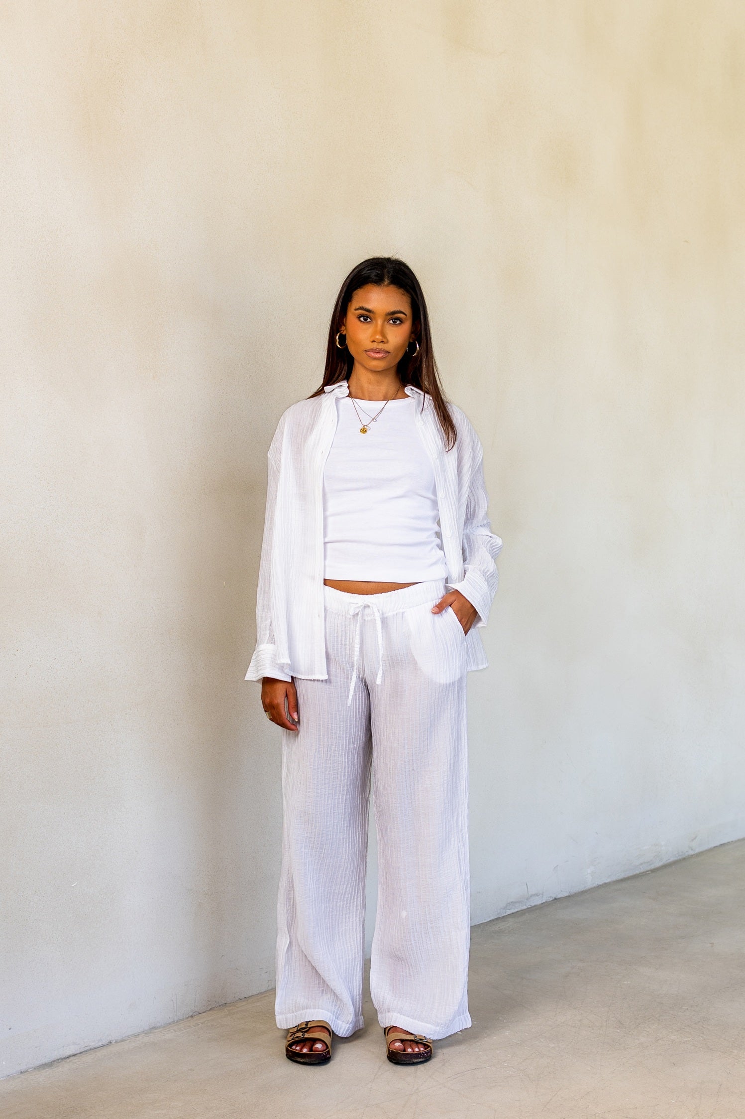 Plain linen set