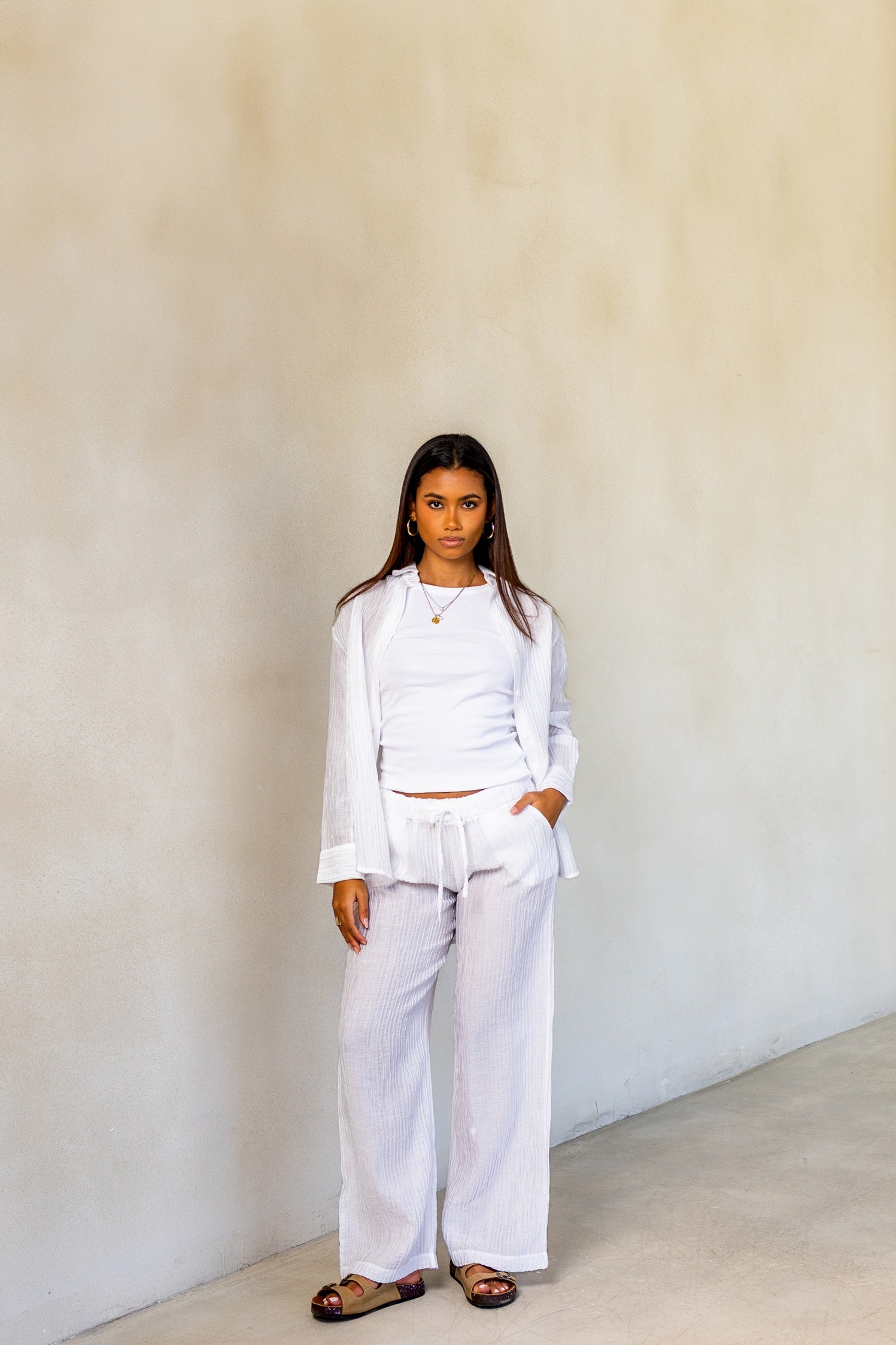 Plain linen set