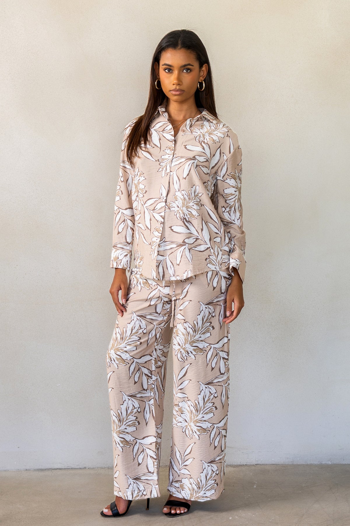 Printed linen set