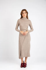 The Heritage Wrap Dress - Brown