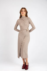 The Heritage Wrap Dress - Brown