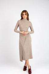 The Heritage Wrap Dress - Brown
