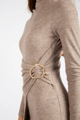 The Heritage Wrap Dress - Brown