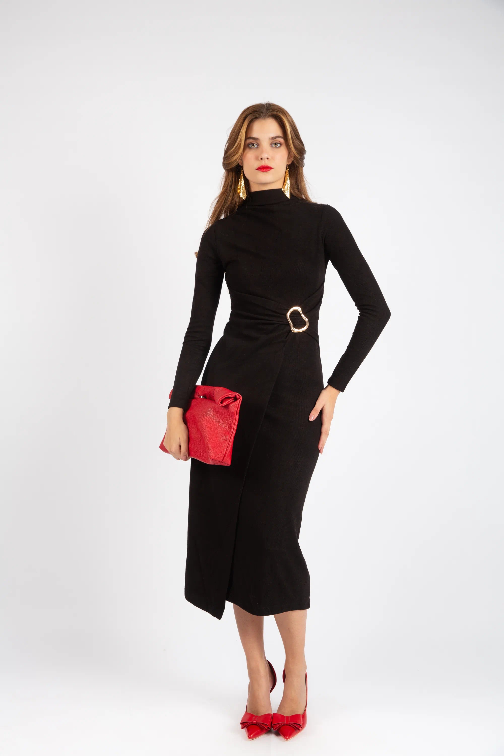 The Heritage Wrap Dress - Black