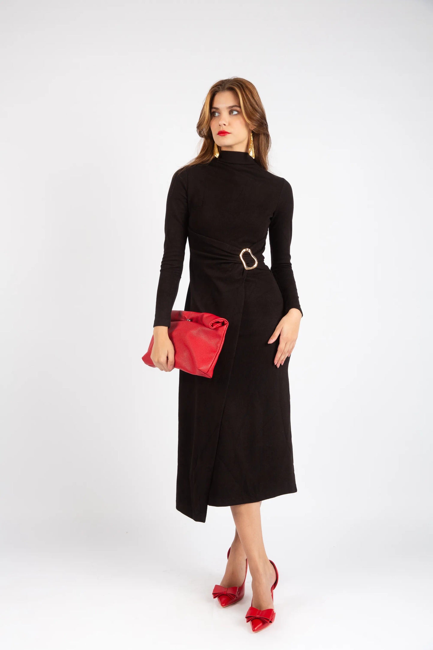 The Heritage Wrap Dress - Black