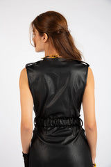 The Matrix Utility Midi Dress - Black