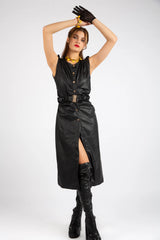 The Matrix Utility Midi Dress - Black