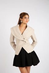 The Shimmer Tailored Statement - Beige