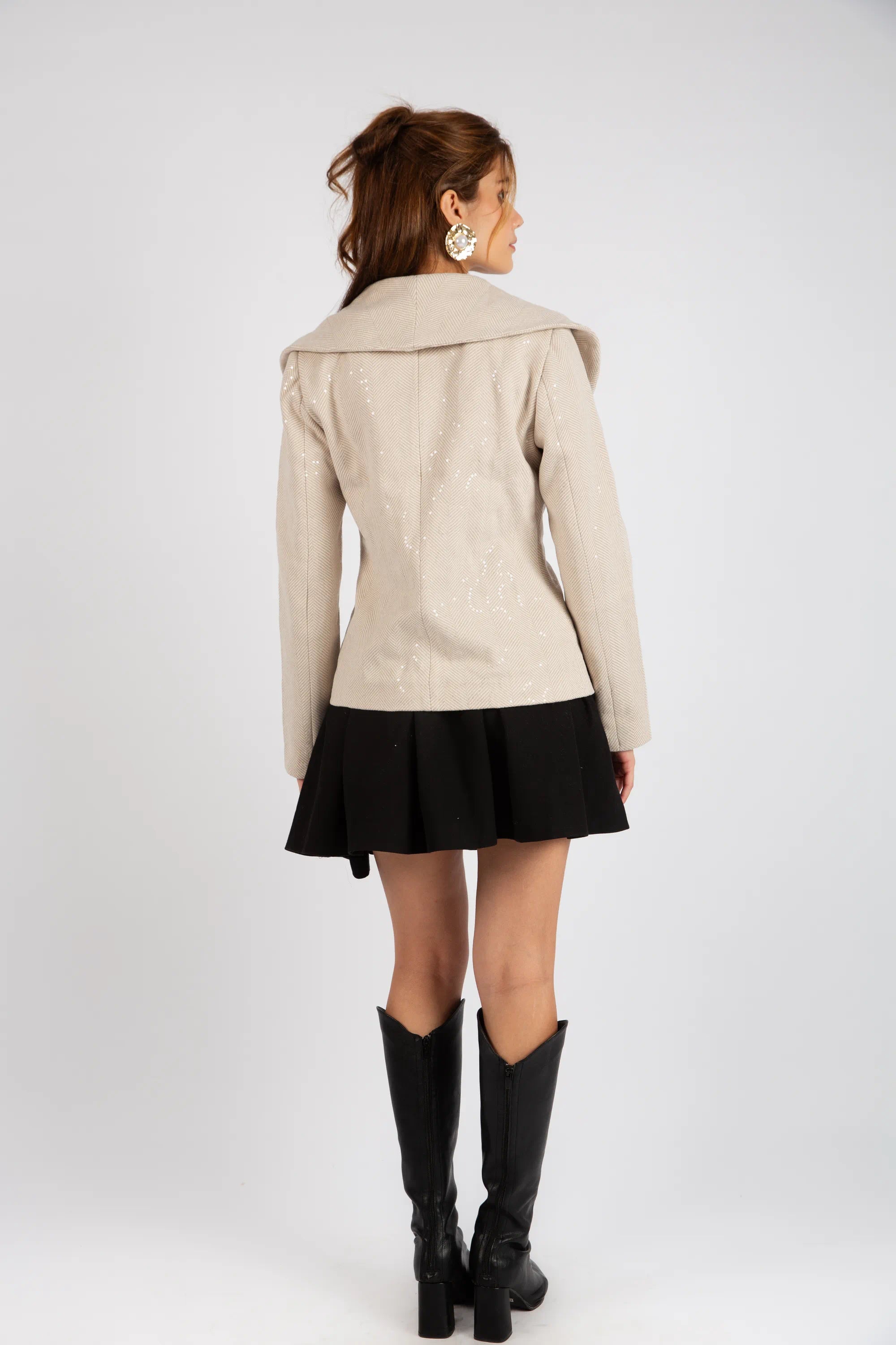 The Shimmer Tailored Statement - Beige